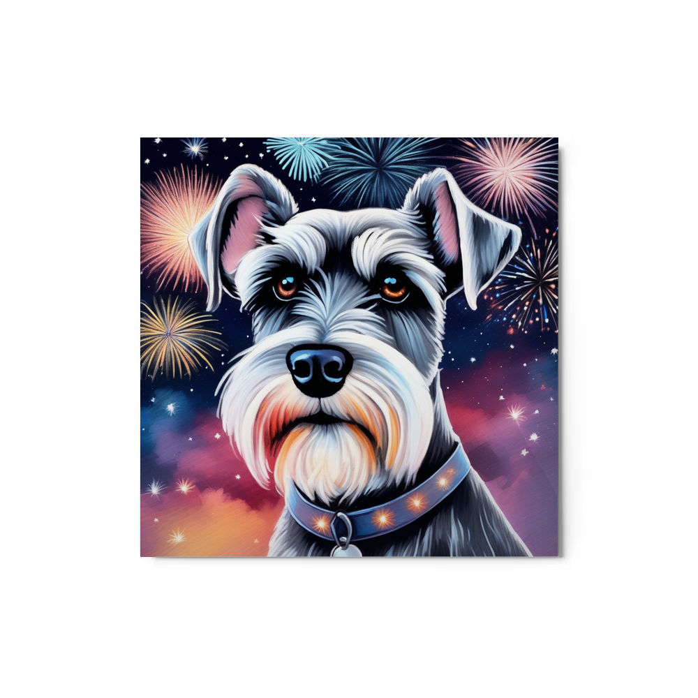 PugMug Custom Miniature Schnauzer Metal Print