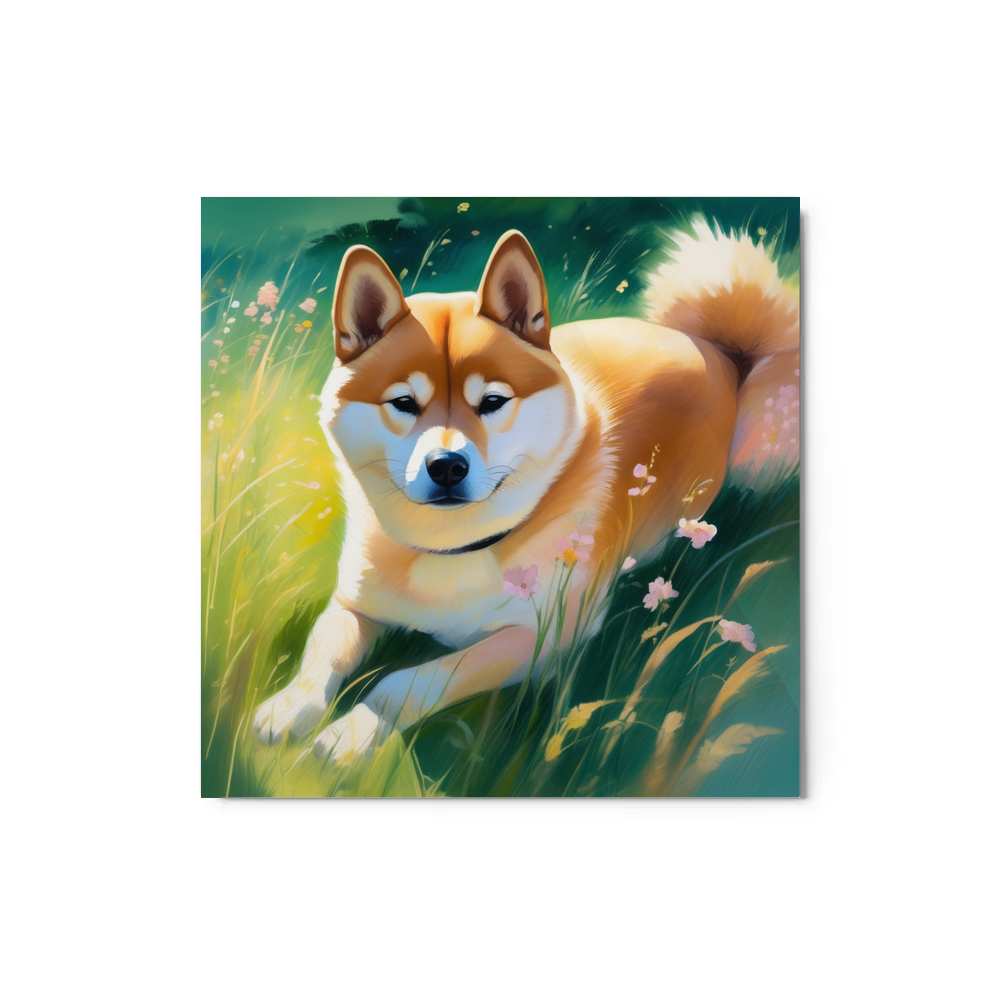 PugMug Custom Shiba Inu Metal Print