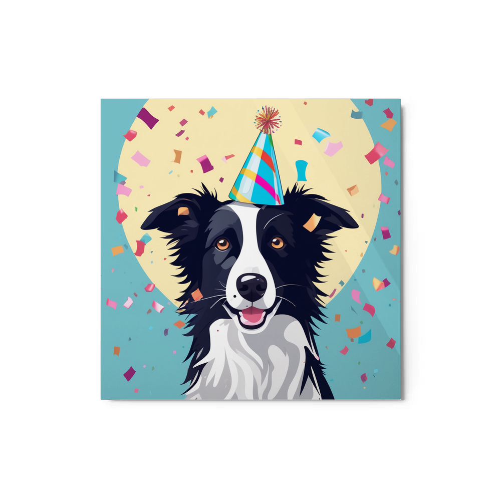 PugMug Custom Border Collie Metal Print