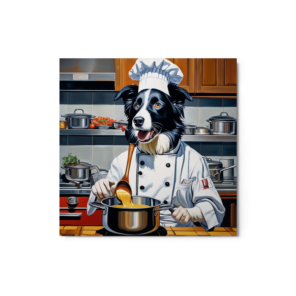 PugMug Custom Border Collie Metal Print