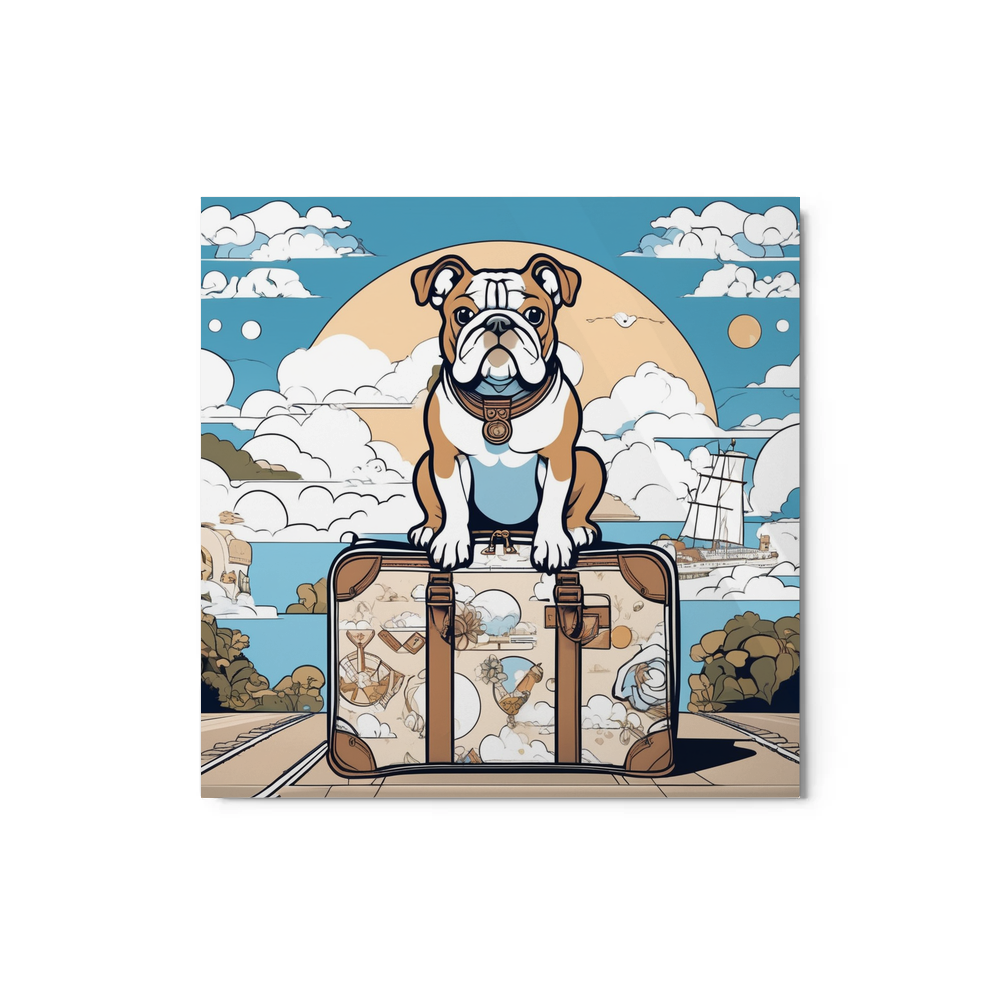 PugMug Custom Bulldog Metal Print