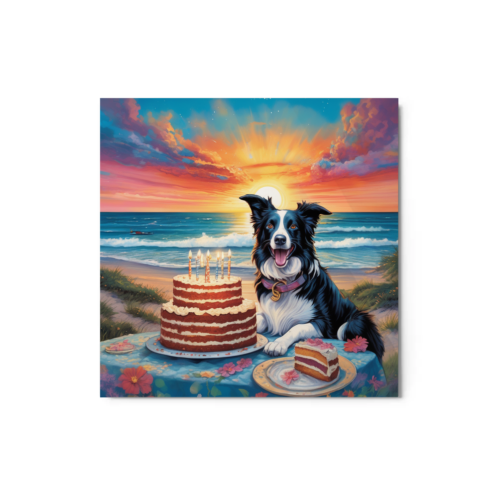 PugMug Custom Border Collie Metal Print