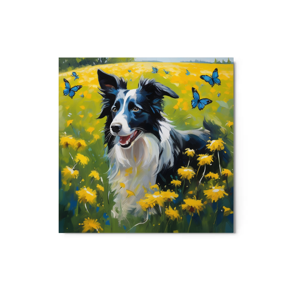 PugMug Custom Border Collie Metal Print