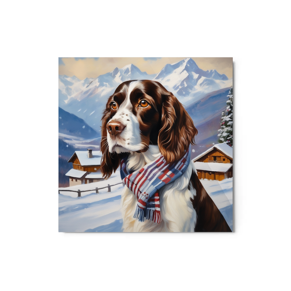 PugMug Custom English Springer Spaniel Metal Print