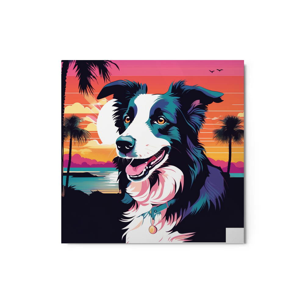 PugMug Custom Border Collie Metal Print