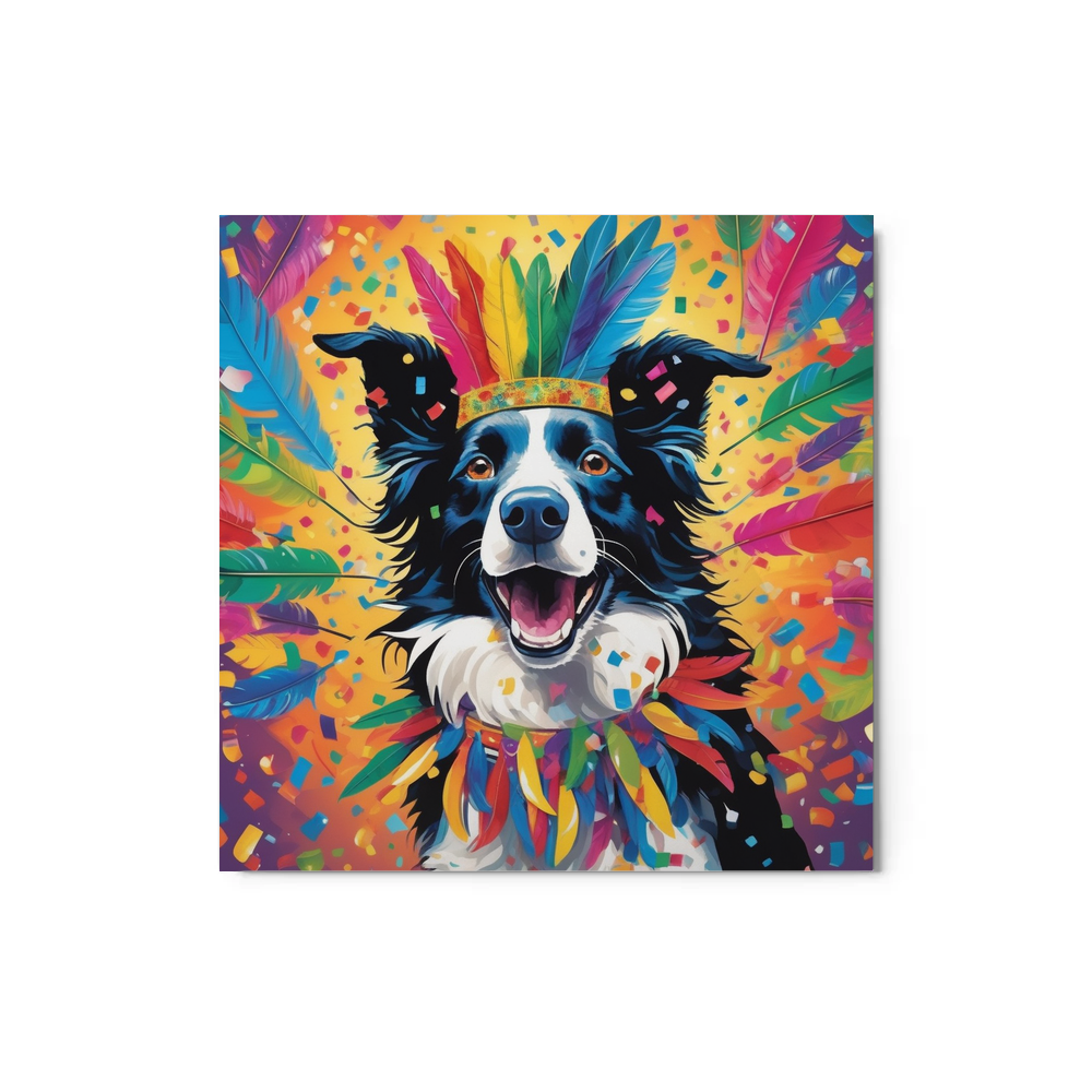 PugMug Custom Border Collie Metal Print