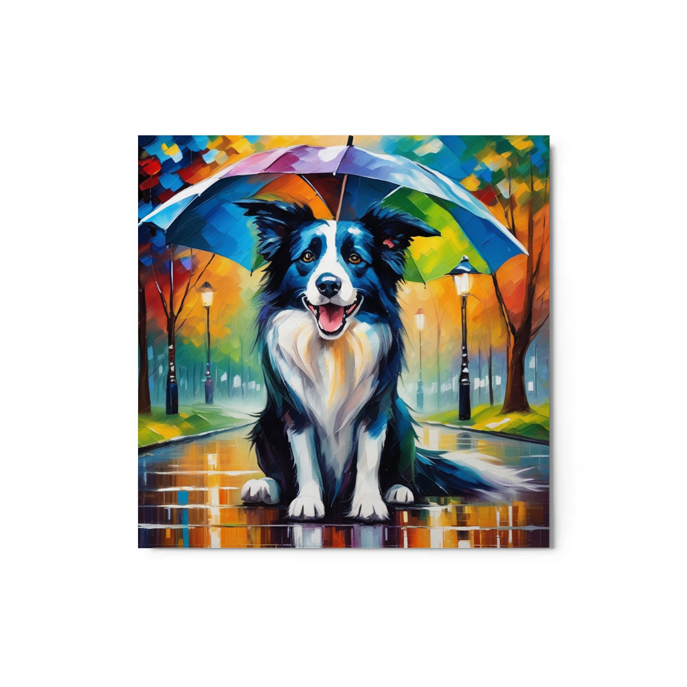 PugMug Custom Border Collie Metal Print