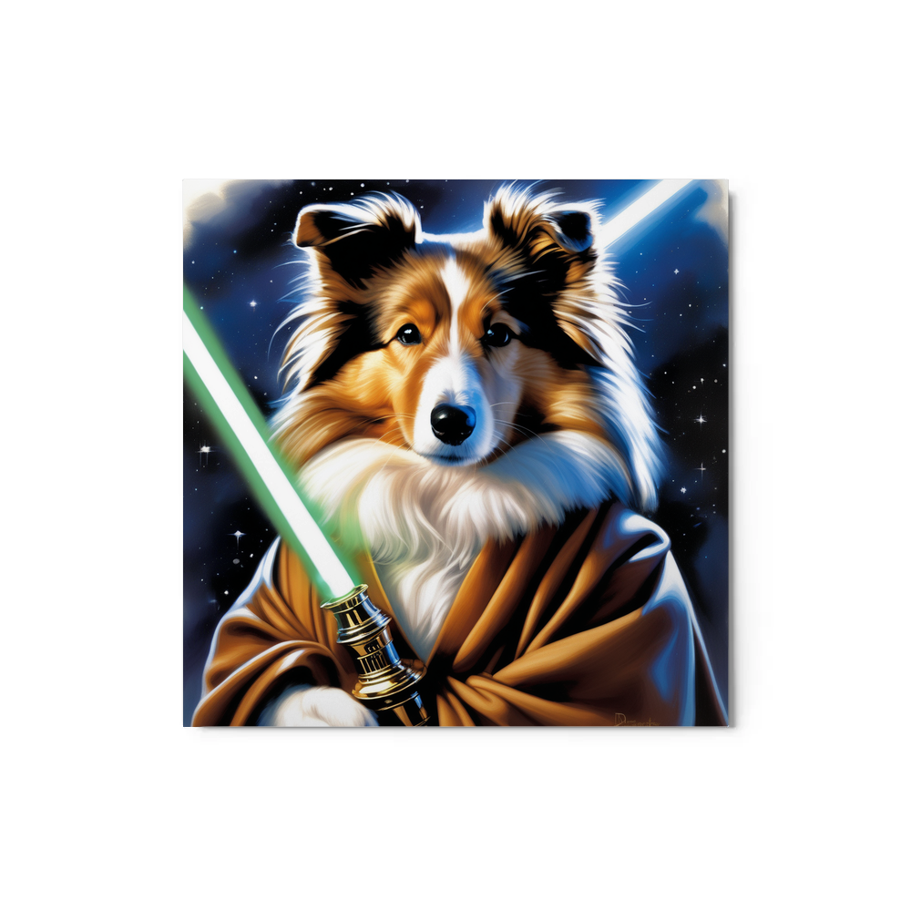 PugMug Custom Shetland Sheepdog Metal Print