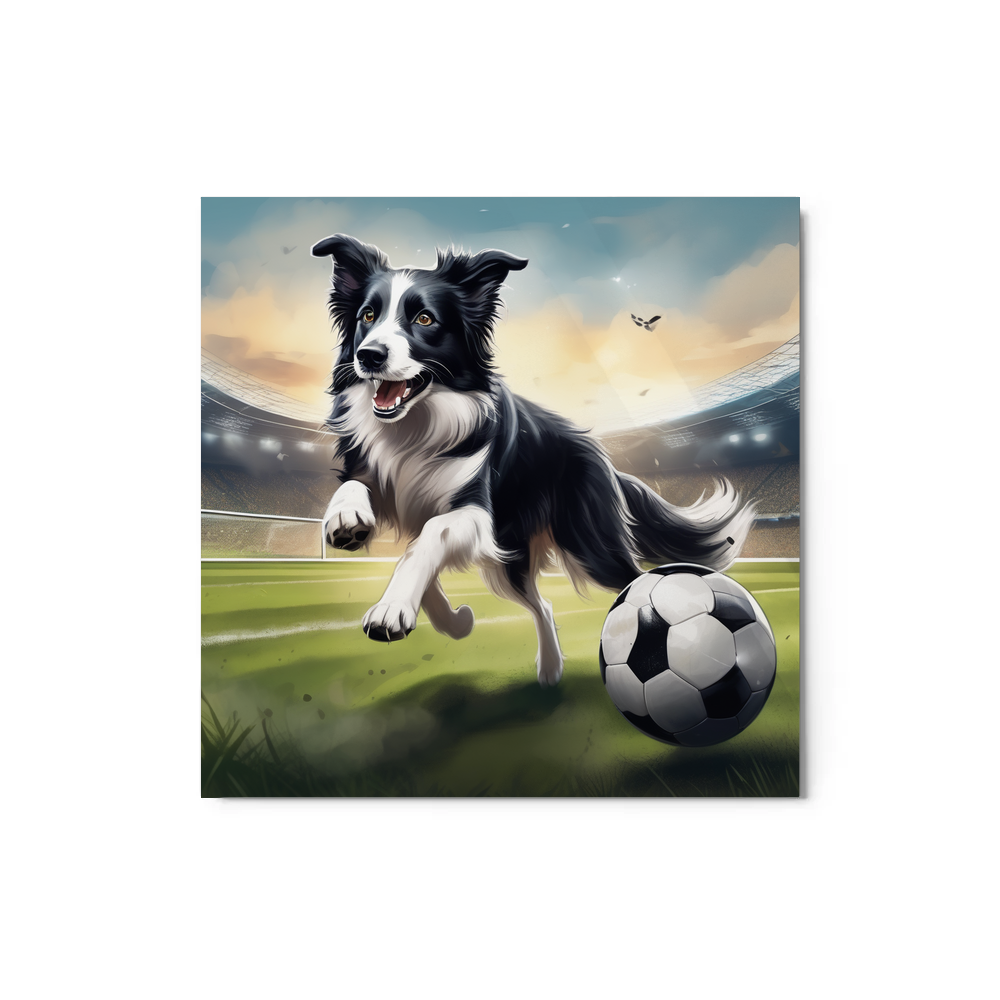 PugMug Custom Border Collie Metal Print