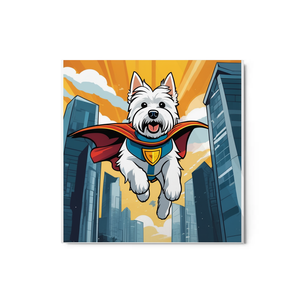 PugMug Custom West Highland White Terrier Metal Print