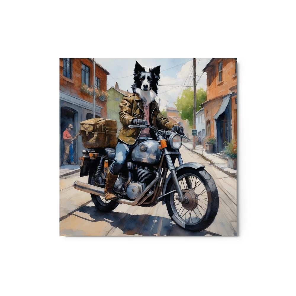 PugMug Custom Border Collie Metal Print