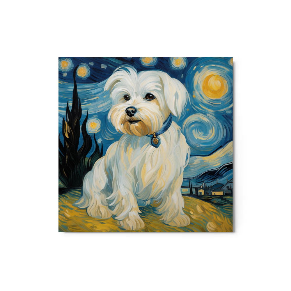 PugMug Custom Maltese Dog Metal Print