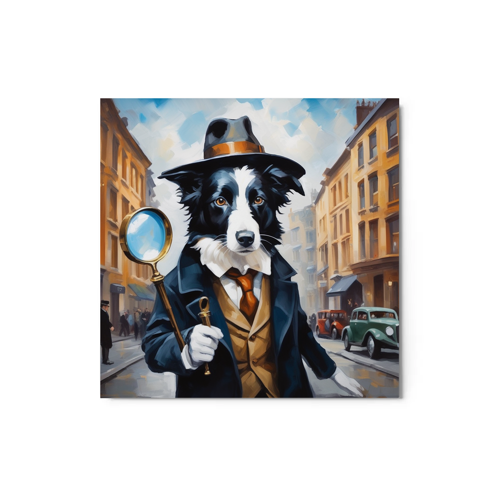 PugMug Custom Border Collie Metal Print