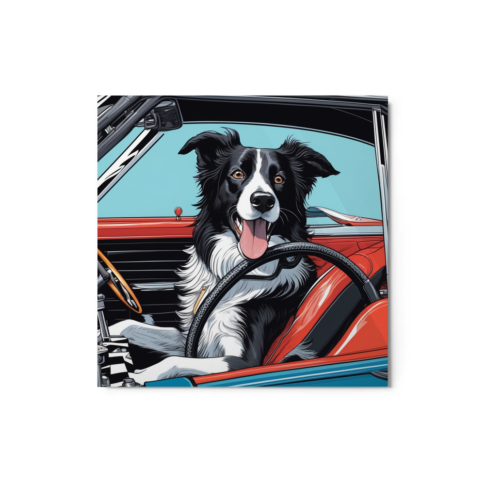 PugMug Custom Border Collie Metal Print