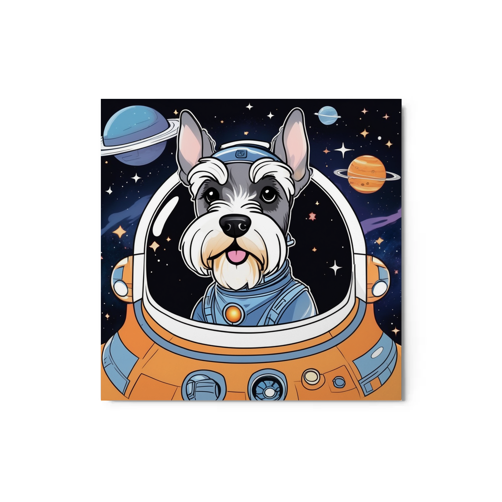 PugMug Custom Miniature Schnauzer Metal Print