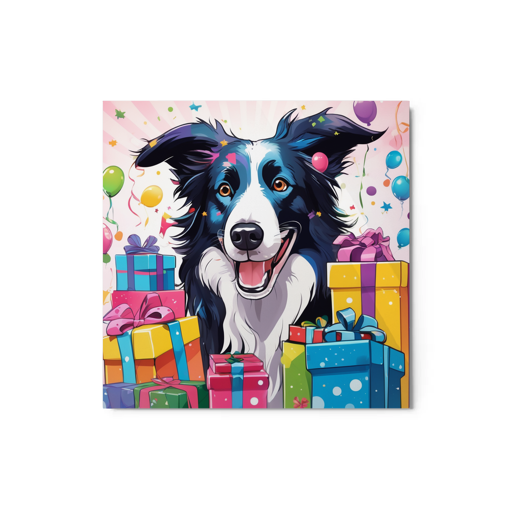 PugMug Custom Border Collie Metal Print