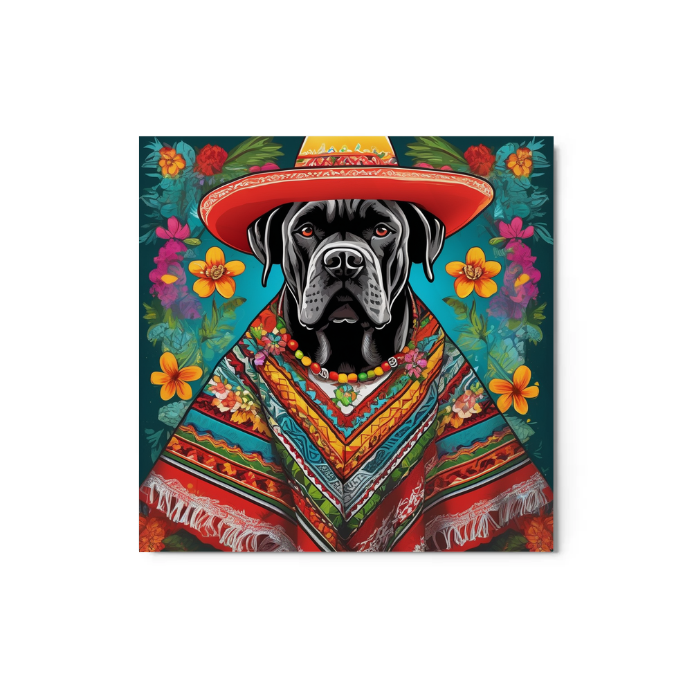 PugMug Custom Cane Corso Metal Print