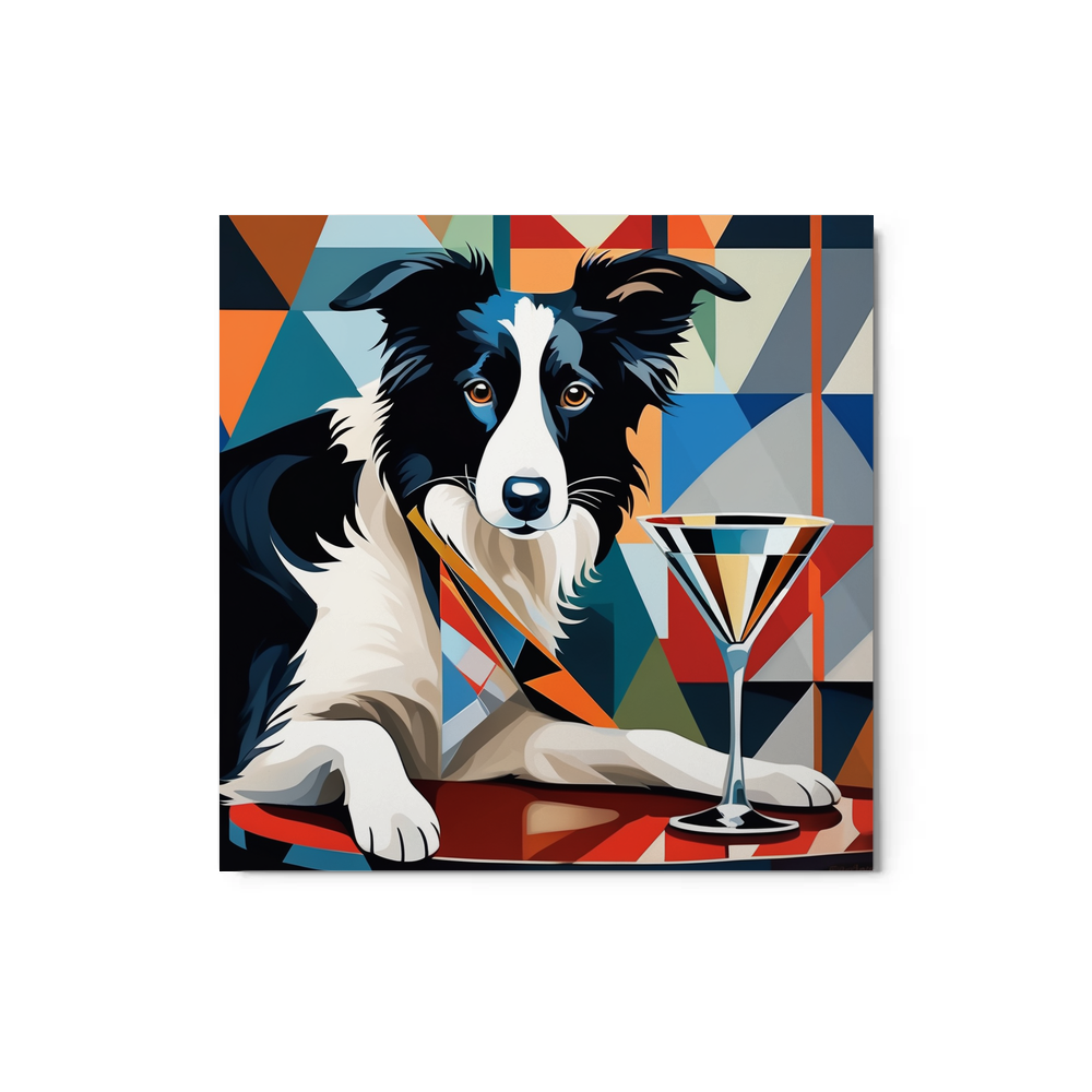PugMug Custom Border Collie Metal Print
