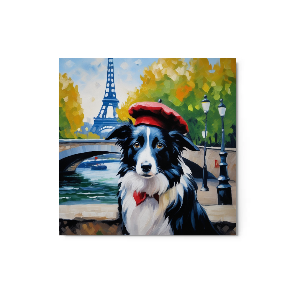 PugMug Custom Border Collie Metal Print