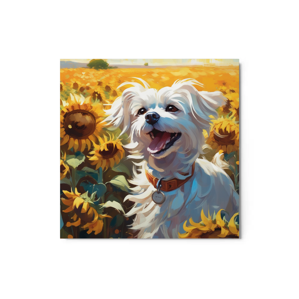 PugMug Custom Maltese Dog Metal Print