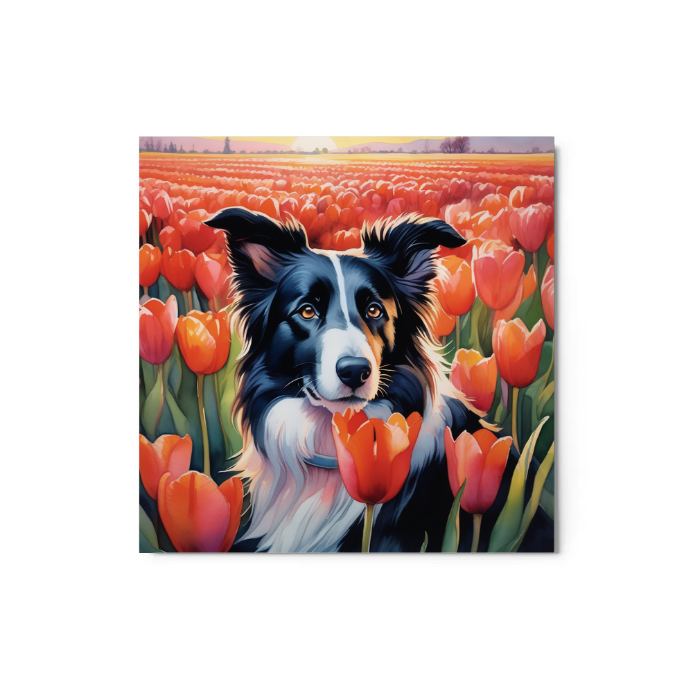 PugMug Custom Border Collie Metal Print