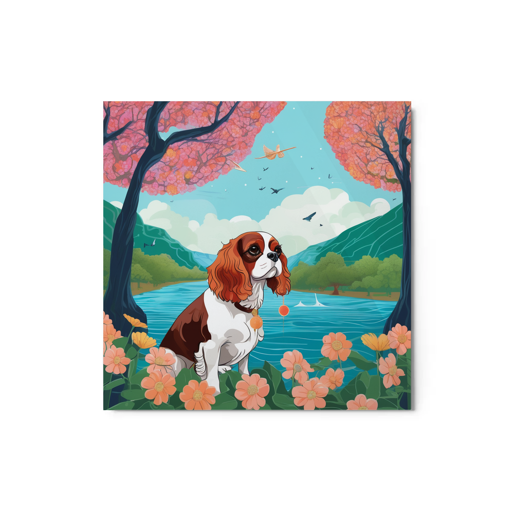PugMug Custom Cavalier King Charles Spaniel Metal Print