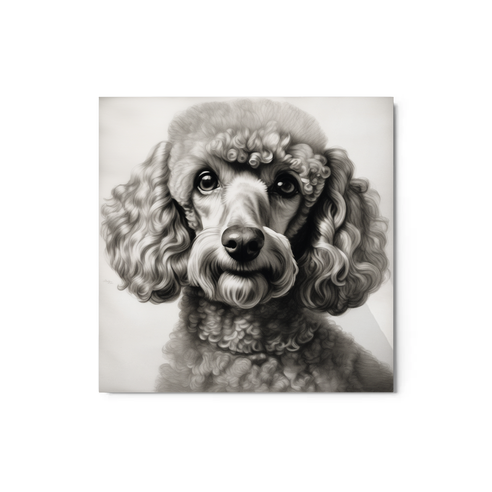 PugMug Custom Tan Poodle Metal Print