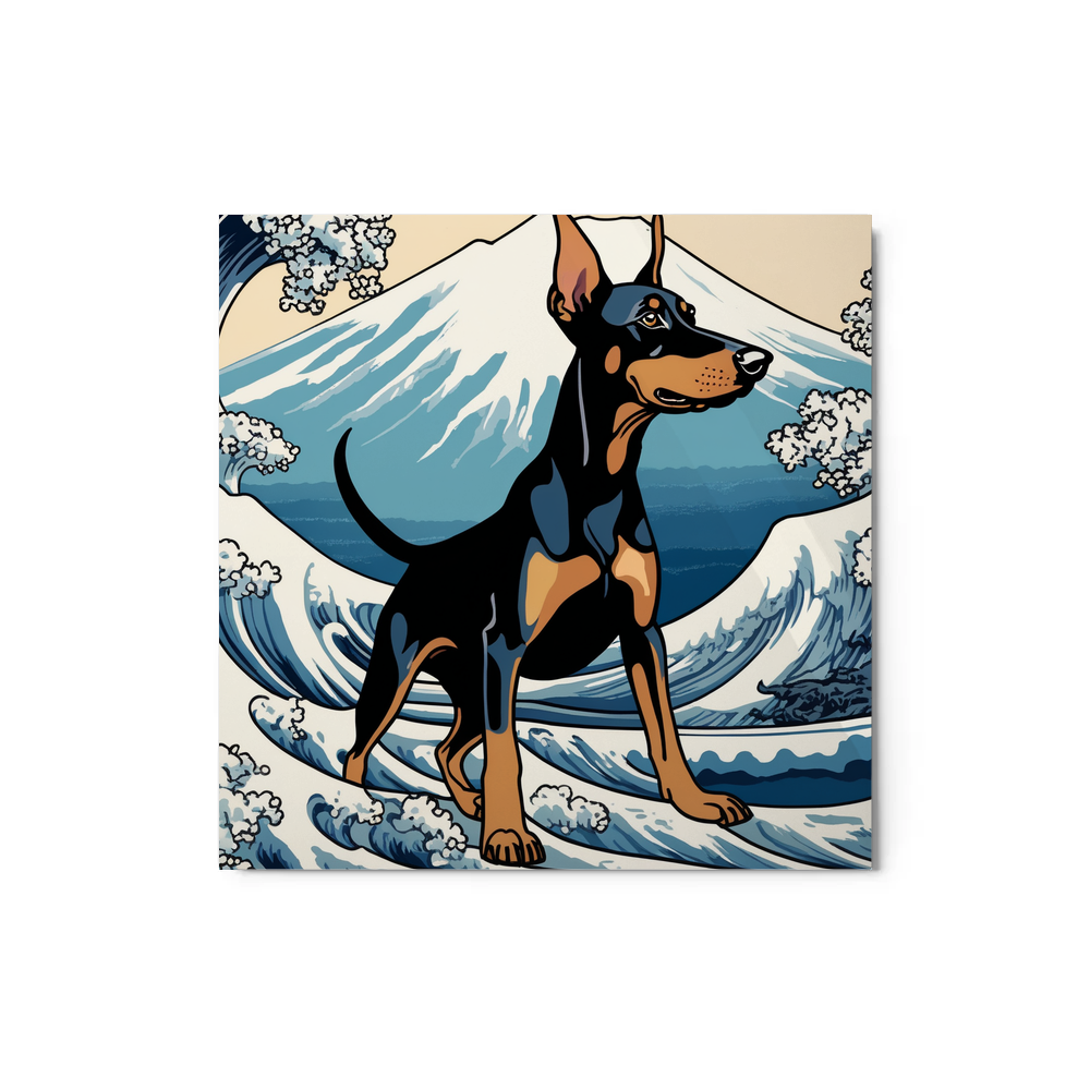 PugMug Custom Doberman Pinscher Metal Print