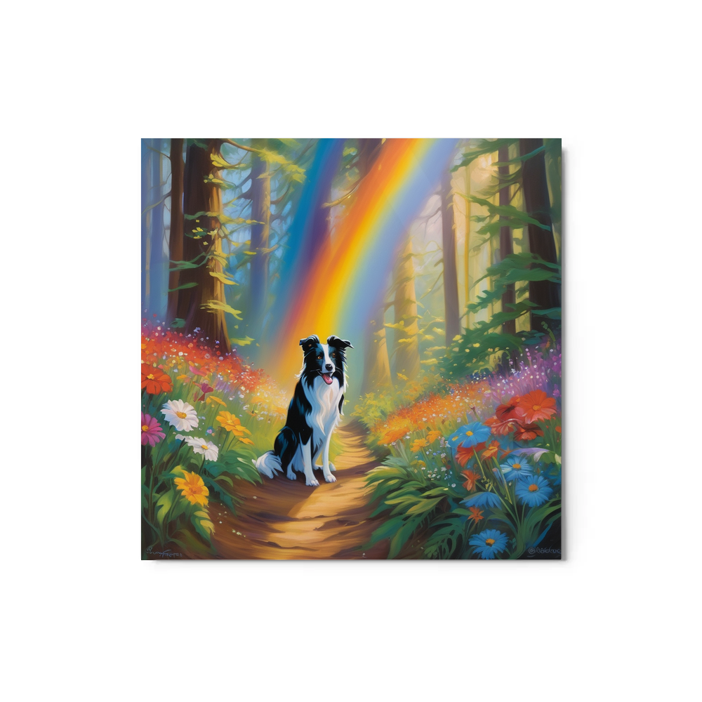 PugMug Custom Border Collie Metal Print