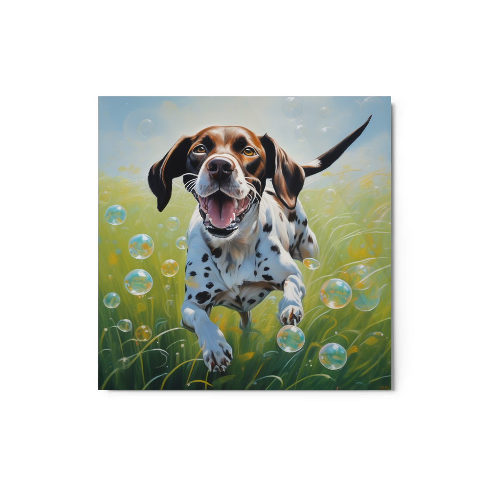 PugMug Custom Pointer Dog Metal Print