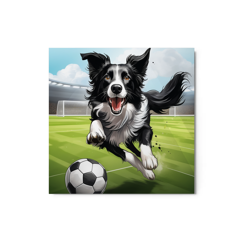 PugMug Custom Border Collie Metal Print