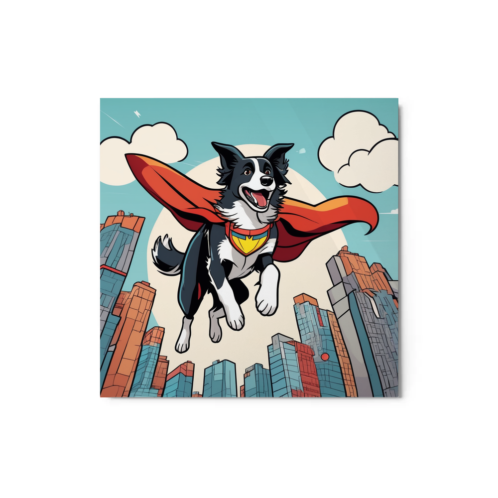 PugMug Custom Border Collie Metal Print