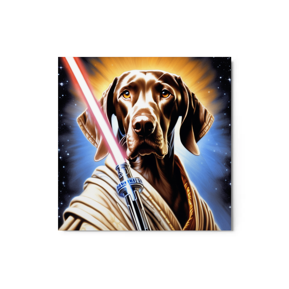 PugMug Custom Weimaraner Metal Print