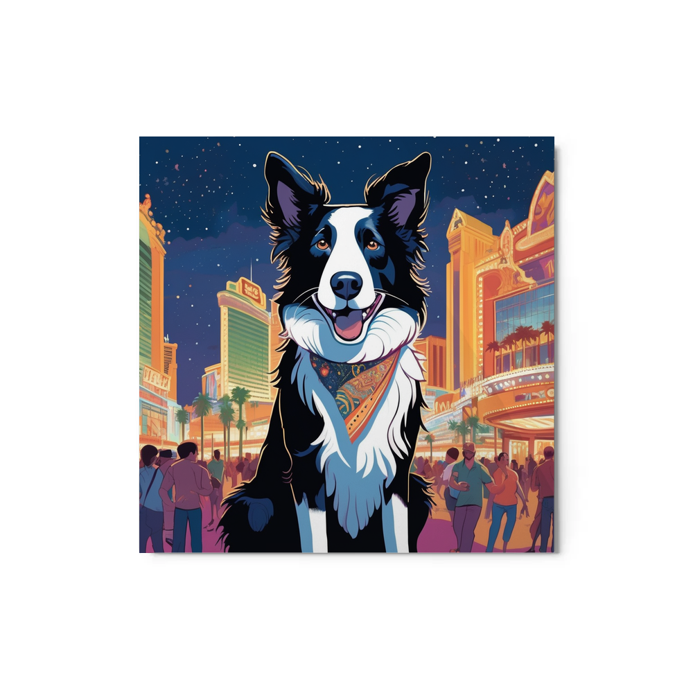 PugMug Custom Border Collie Metal Print