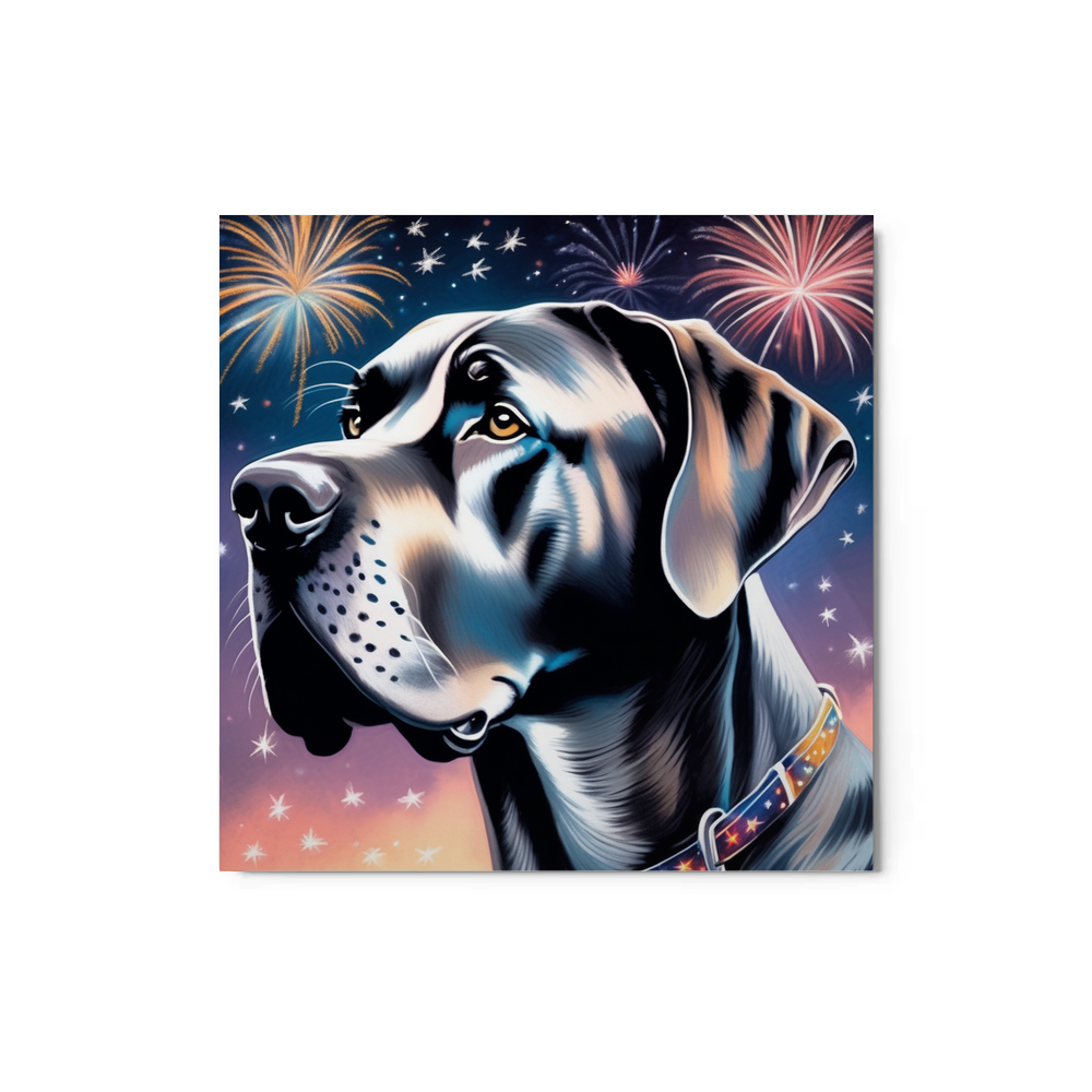 PugMug Custom Great Dane Metal Print