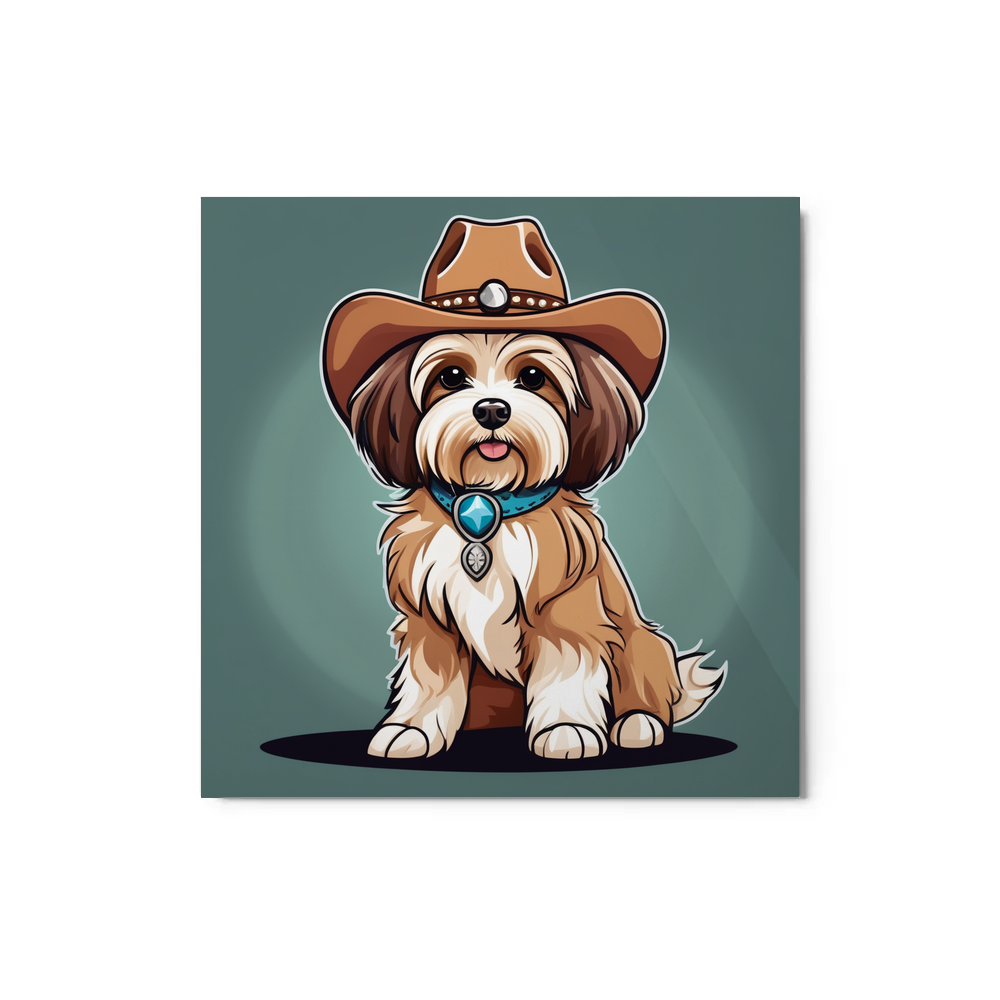 PugMug Custom Tan Havanese Dog Metal Print