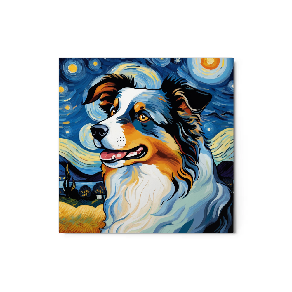 PugMug Custom Australian Shepherd Dog Metal Print