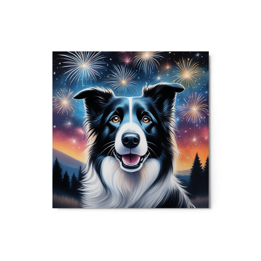 PugMug Custom Border Collie Metal Print