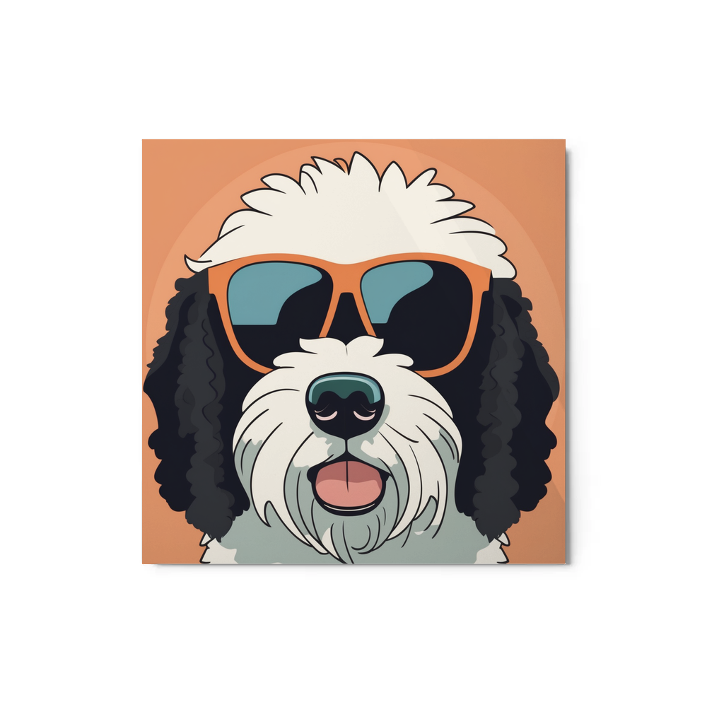 PugMug Custom Portuguese Water Dog Metal Print