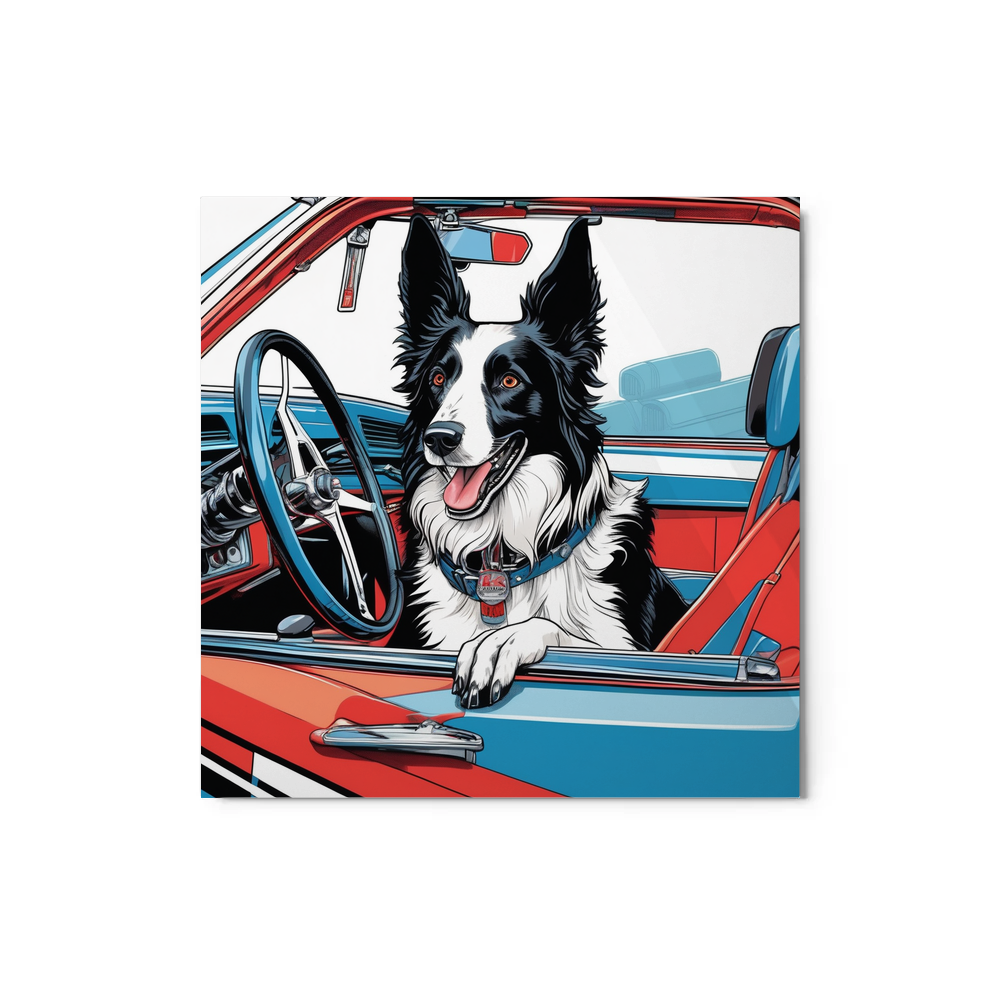 PugMug Custom Border Collie Metal Print