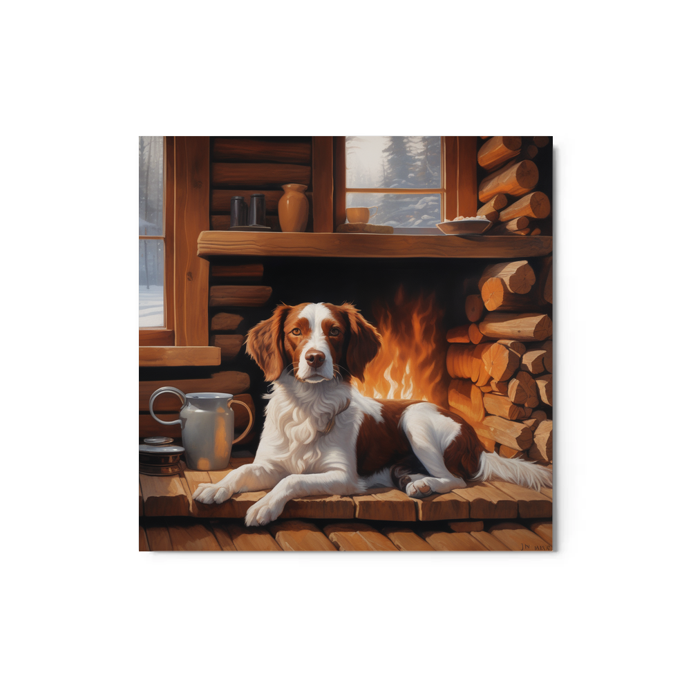 PugMug Custom Brittany Dog Metal Print