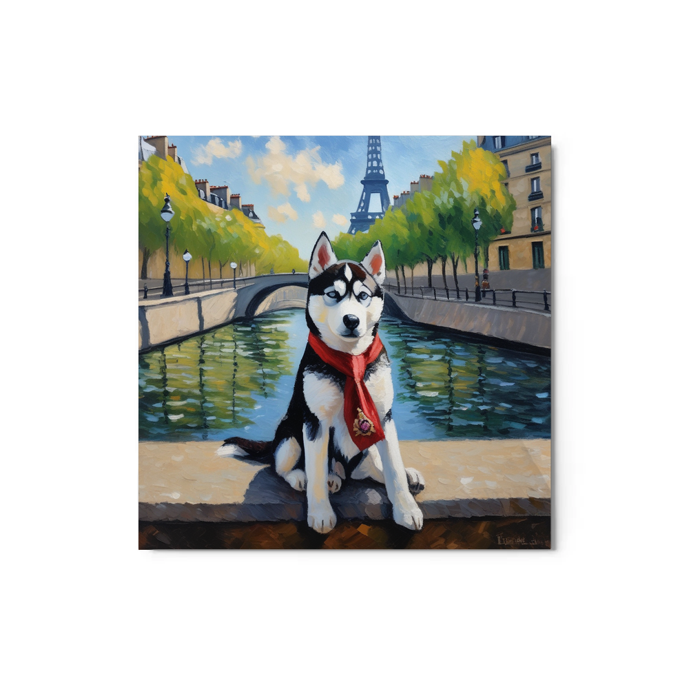 PugMug Custom Siberian Husky Metal Print