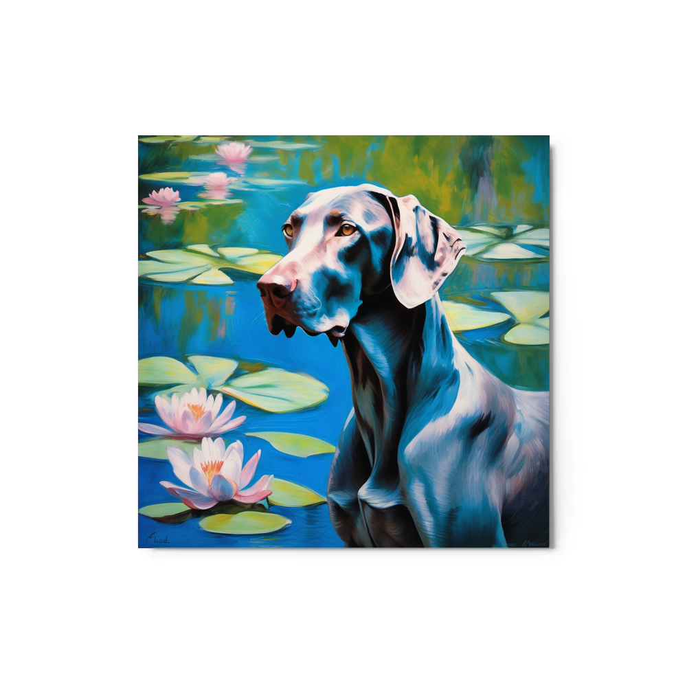 PugMug Custom Weimaraner Metal Print