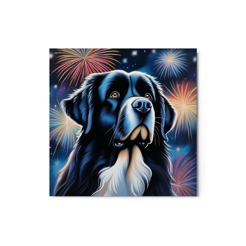 PugMug Custom Newfoundland Metal Print