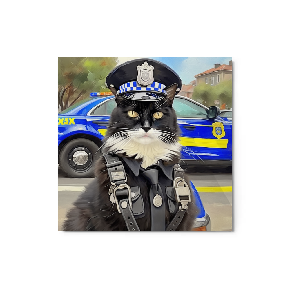 PugMug Custom Peerie Metal Print