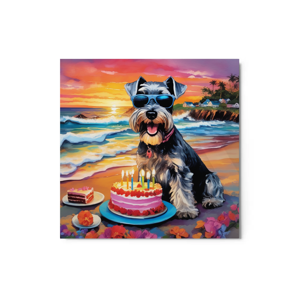 PugMug Custom Miniature Schnauzer Metal Print