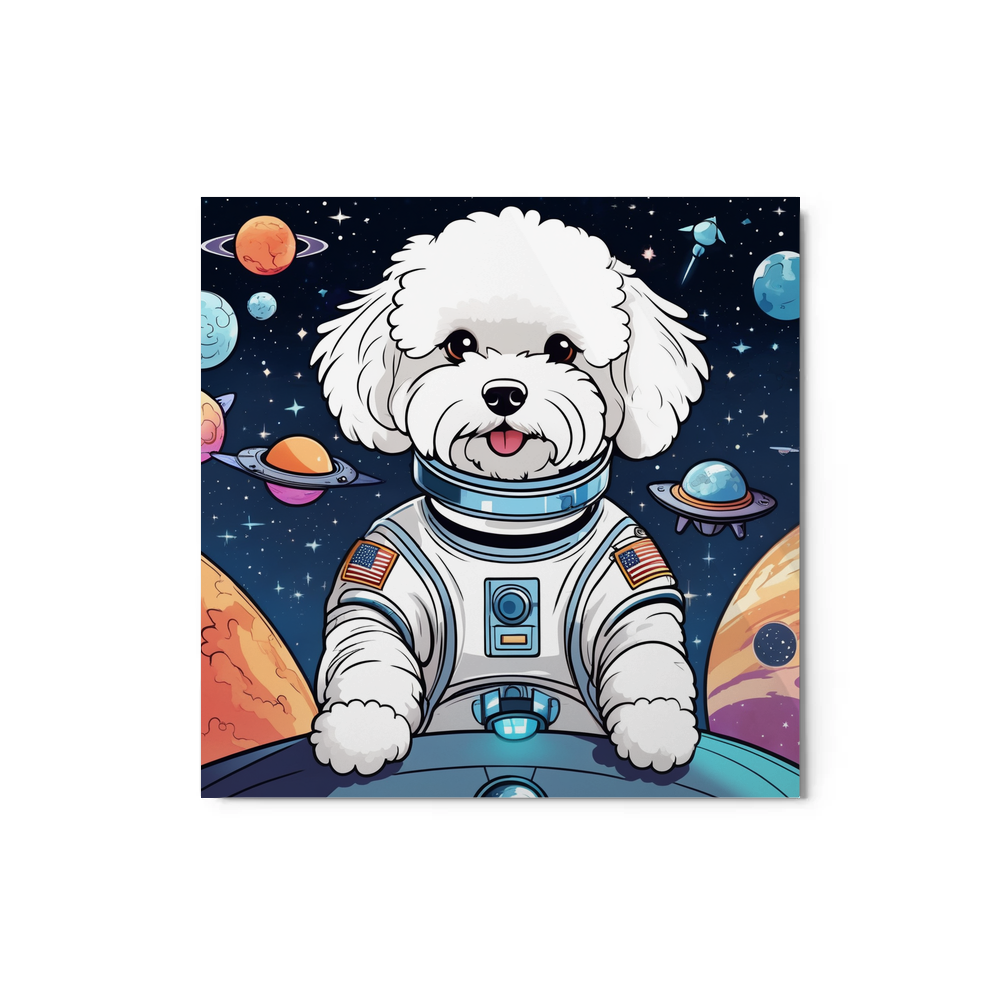 PugMug Custom Bichons Frise Metal Print