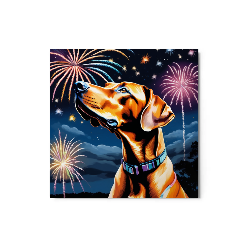 PugMug Custom Rhodesian Ridgeback Metal Print