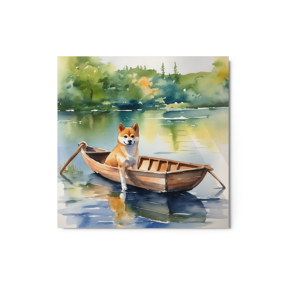 PugMug Custom Shiba Inu Metal Print