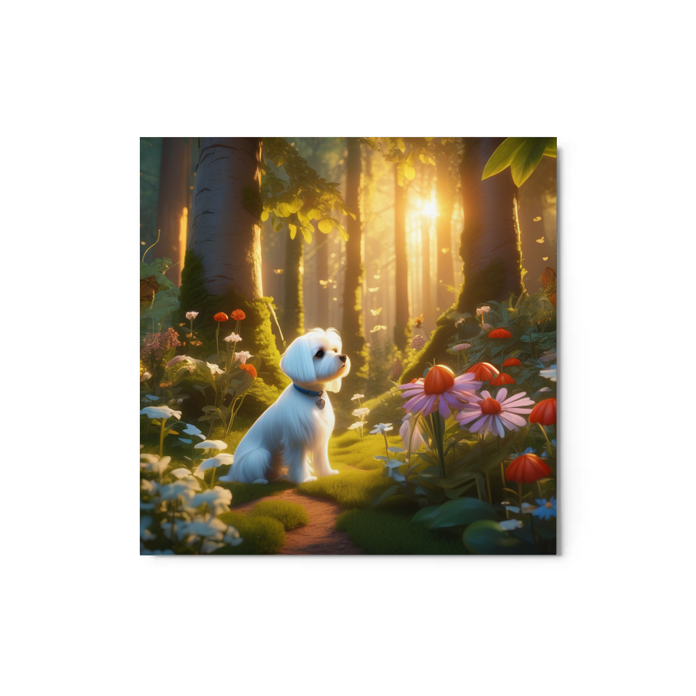 PugMug Custom Maltese Dog Metal Print